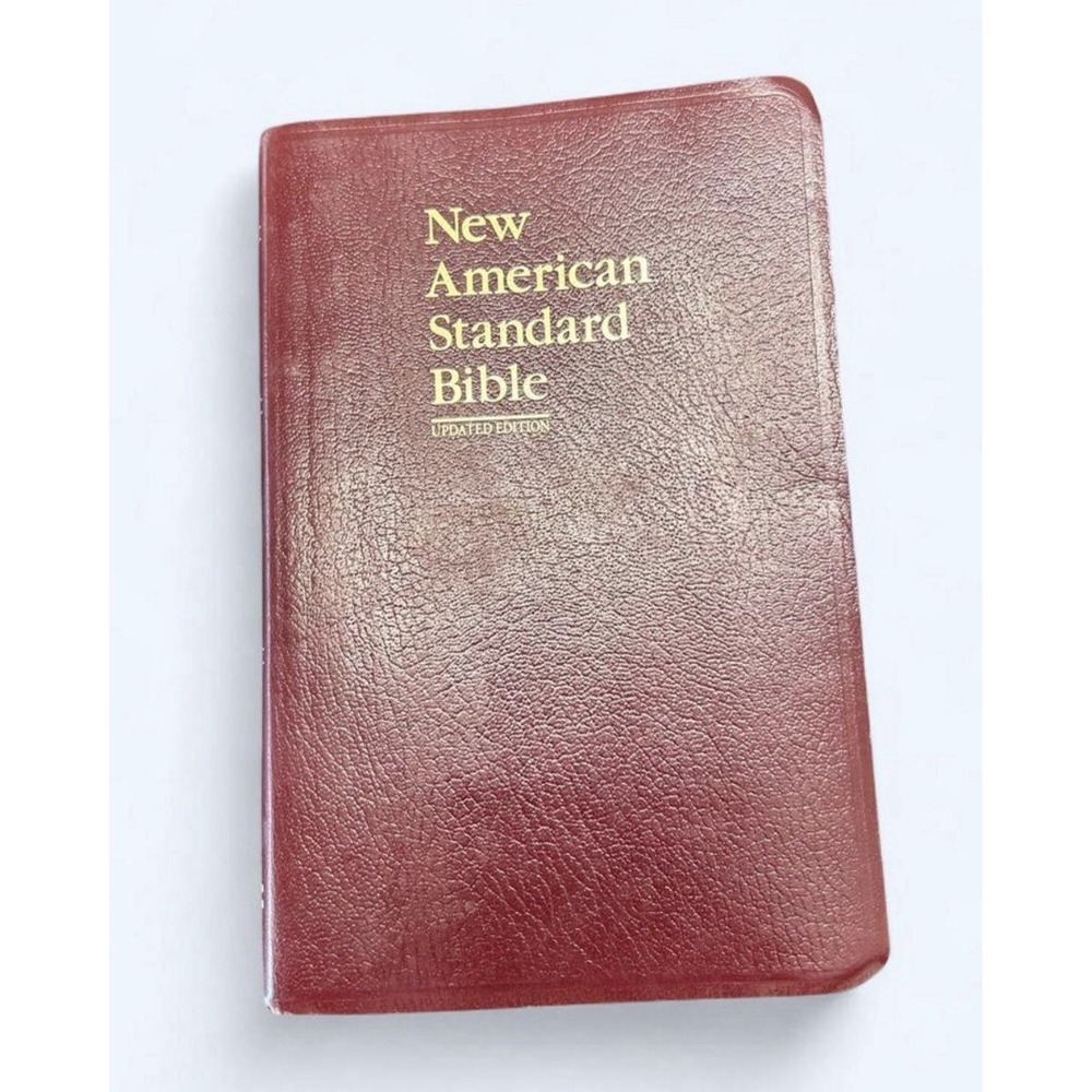 New American Standard Bible Updated Edition Text Edition English Leather Bound